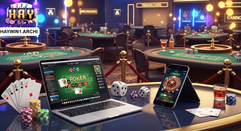 Phòng livestream casino HAYWIN chuyên nghiệp, hiện đại